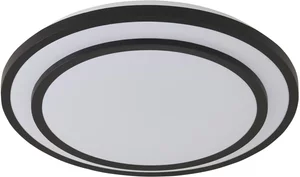 KHG LED-Deckenleuchte, schwarz mit Fernbedienung ¦ schwarz ¦ Maße (cm): H: 7,4  Ø: 49.2 Lampen & Leuchten > Deckenleuchten - Höffner