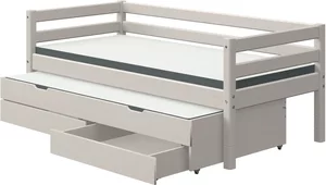 FLEXA Bett mit Ausziehbett und Schubladen  Flexa Classic ¦ grau Kindermöbel > Kinderbetten - Höffner