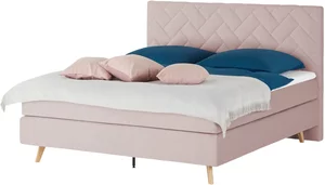 SKAGEN BEDS Boxspringbett  Weave ¦ rosa/pink ¦ Maße (cm): B: 140 H: 122 Betten > Einzelbetten - Höffner
