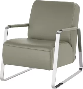 W.SCHILLIG Sessel aus Leder 17350 Quadroo ¦ grau ¦ Maße (cm): B: 65 H: 82 T: 82 Polstermöbel > Sessel > Ledersessel - Höffner