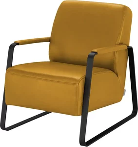 W.SCHILLIG Leder Sessel  17350 Quadroo ¦ gelb ¦ Maße (cm): B: 65 H: 82 T: 82 Polstermöbel > Sessel > Ledersessel - Höffner