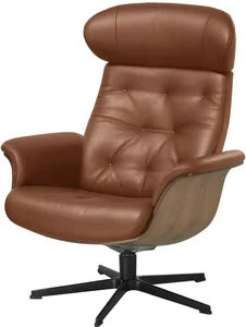 Sessel in Leder mit Knopfnaht Timeout ¦ braun ¦ Maße (cm): B: 80 H: 101 T: 81 Polstermöbel > Sessel > Relaxsessel - Höffner