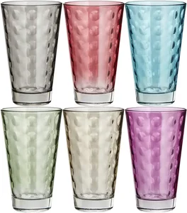 LEONARDO Gläser groß, 6er-Set  Optic ¦ mehrfarbig ¦ Glas Gläser & Karaffen > Große Gläser - Höffner