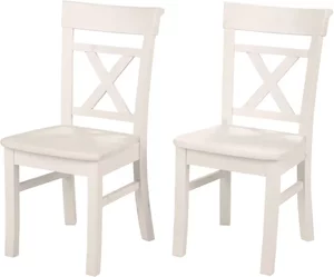 Massivholz-Stühle, 2er-Set ¦ weiß ¦ Maße (cm): B: 44 H: 96 T: 50 Stühle > Esszimmerstühle - Möbel Kraft