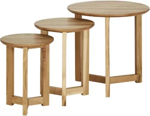 Beistelltische, 3er-Set ¦ holzfarben Tische > Beistelltische - Möbel Kraft