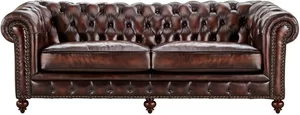 Primo Sofa im Vintagelook Chesterfield ¦ braun ¦ Maße (cm): B: 230 H: 100 T: 80 Polstermöbel > Sofas > 3-Sitzer - Möbel Kraft