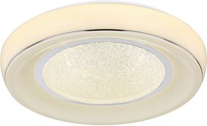 Globo Deckenleuchte 483110-24                           Weiß Opal Metall Kunststoff Chrom H/d: Ca. 9x49 Cm