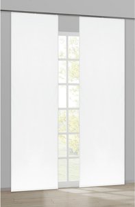 Schiebevorhang Pearl weiß B/L: ca. 60x245 cm