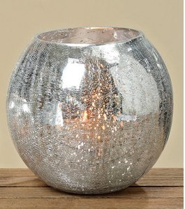 Pocoline Windlicht Silber Glas
