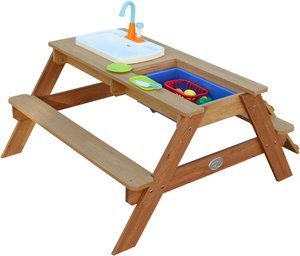 AXI Kinder-Picknicktisch Emily braun B/H/L: ca. 97x50x95 cm