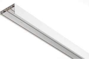 Gardinenschiene mit Blende weiß Kunststoff L: ca. 150 cm 3.0 Läufe