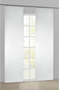 Schiebevorhang Gitta weiß B/L: ca. 60x245 cm