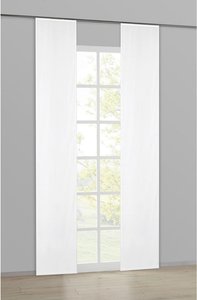 Schiebevorhang Nouveau weiß B/L: ca. 60x245 cm