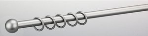 Stilgarnituren Kugel Chrom Edelstahl D: ca. 1,6 cm ausziehbar von ca. 130 bis 240 cm 1.0 Läufe