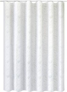 Duschvorhang weiß Kunststoff B/L: ca. 180x200 cm