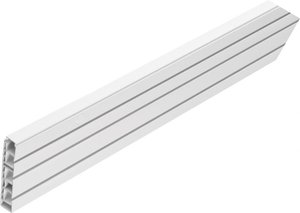 Gardinenschiene weiß Kunststoff L: ca. 120 cm 3.0 Läufe
