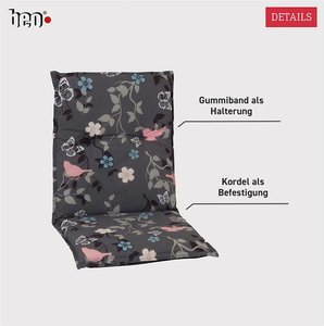 Beo Saumauflage für Niedriglehner Bregenz multicolor Polyester-Mischgewebe B/H/L: ca. 50x6x101 cm 2er Set