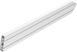 Gardinenschiene weiß Kunststoff L: ca. 120 cm 2.0 Läufe