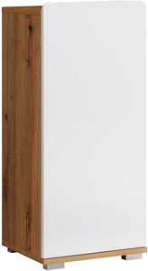 Stauraumelement Ciara weiß Hochglanz Eiche Artisan Nachbildung B/H/T: ca. 37x82x31 cm