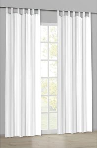 Schlaufenvorhang Silk weiß B/L: ca. 140x225 cm