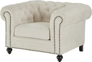 uno Sessel  Chesterfield Stoff