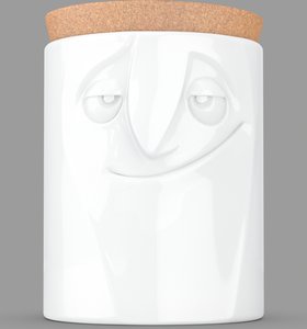 Tassen Vorratsdose 1700ml - charmant weiß