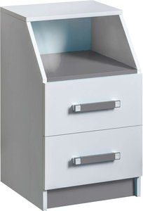 Stylefy Taira Bürocontainer Weiß Grau