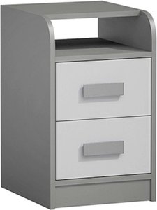 Stylefy Gael Bürocontainer Weiß Grau