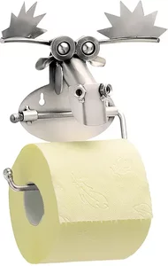 Toilettenpapierhalter Elch aus Metall