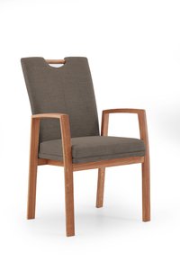 Niehoff Sitzmöbel Como Komfort-Armlehnenstuhl mit Griff im Rücken - Eichengestell