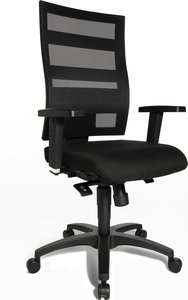 Topstar X-Pander Plus Schreibtischstuhl mit Armlehne schwarz - Höhenverstellbar