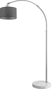 Design Bogenlampe Grau 150-175cm verstellbar