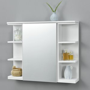 [en.casa] Badezimmerschrank Harstad 64x80x20 cm Weiß