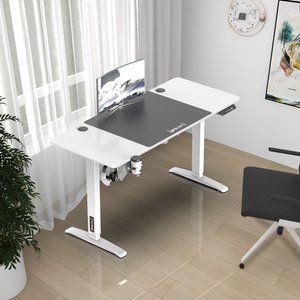 [pro.tec] Höhenverstellbarer Tisch Salinas elektrisch 140x60cm Weiß