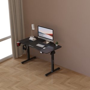 [pro.tec] Höhenverstellbarer Tisch Stryn 120 x 60 cm schwarz