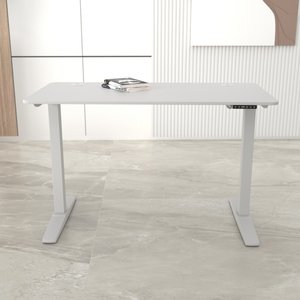 [pro.tec] Höhenverstellbarer Tisch Kento 120x60cm Weiß