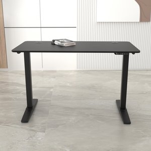 [pro.tec] Höhenverstellbarer Tisch Kento 120x60cm Schwarz