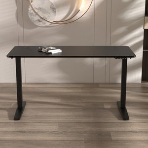 [pro.tec] Höhenverstellbarer Tisch Kento 140x60cm Schwarz