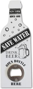 Flaschenöffner SAVE WATER - DRINK BEER New York Vintage Wandflaschenöffner