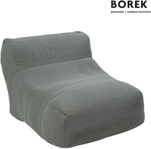 Sitzsack von Borek - modern - witterungsbeständig - Leno Sitzsack / Iron Grey