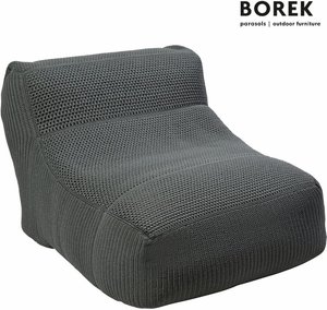 Großer Garten Sitzsack von Borek - anthrazit - modern - hochwertig - Leno Sitzsack