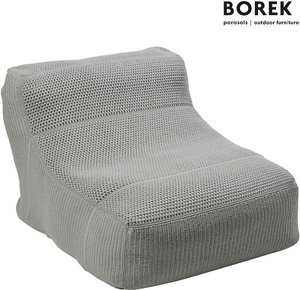 Hochwertiger Outdoor Sitzsack - grau - modern - Borek - Leno Sitzsack