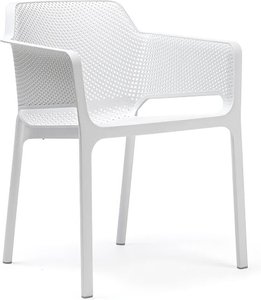 Vollkunststoff Designer Gartenstühle stapelbar - Stuhl Rigor / Weiß