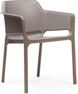 Vollkunststoff Designer Gartenstühle stapelbar - Stuhl Rigor / Taupe