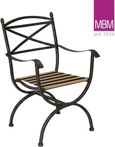 Sessel für Balkon & Garten - MBM - Schmiedeeisen - Sessel Medici / ohne Sitzkissen