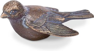 Bronze Gartendekoration - Vogelskulptur - Vogel Bano / Bronze hellbraun