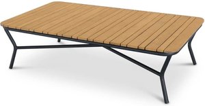 Loungetisch 140cm mit Holz und Aluminium - Loungetisch Amaros