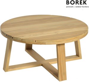 Loungetisch rund aus Teakholz - 80cm - Borek - Loungetisch Lazise