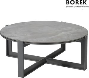 Runder Tisch aus Alu 83cm - anthrazit - Faro Loungetisch