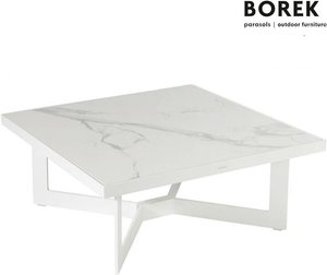 Loungetisch 81cm - weiß - quadratisch von Borek - Loungetisch Arta